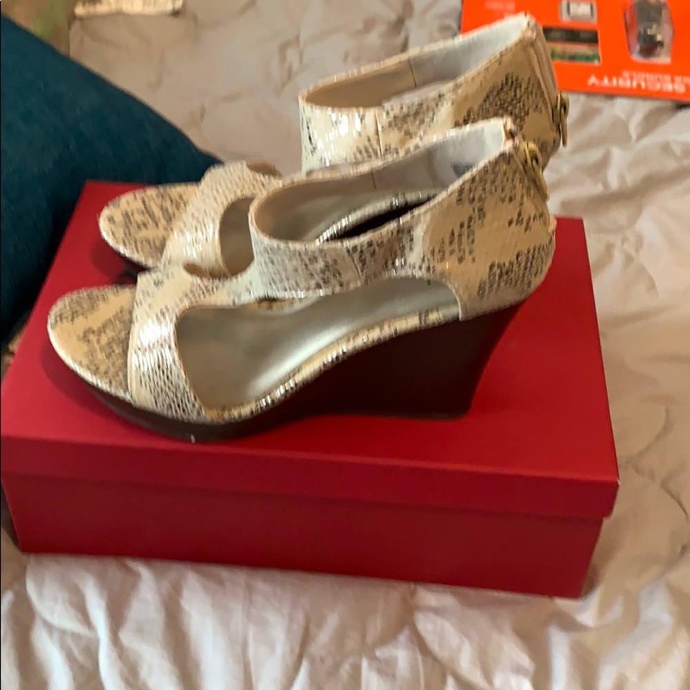 Snakeskin heels